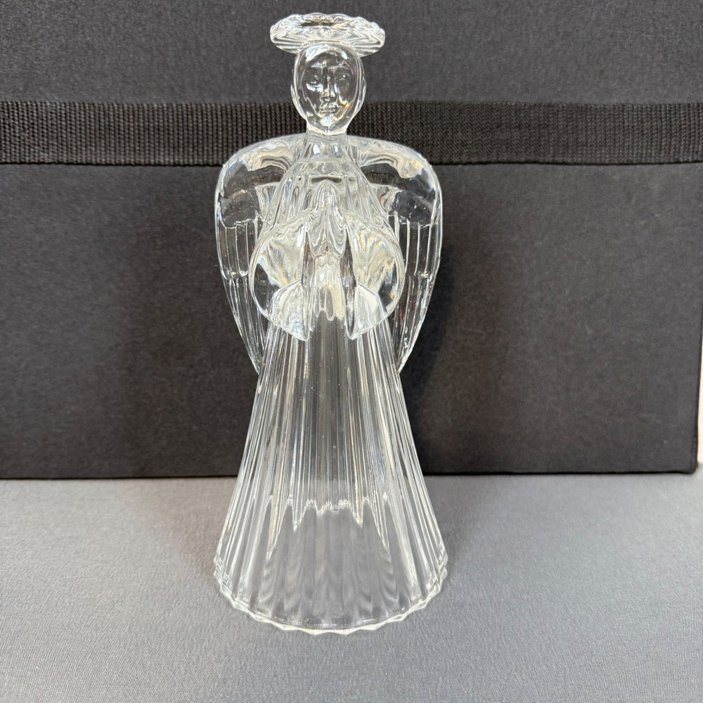 Clear Glass Angel Candle Holder Taper‎ Votive Tealight Table Decor
